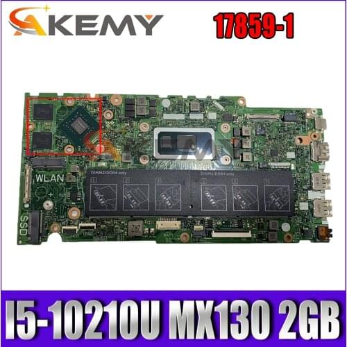 For DELL Inspiron 5480 5580 5488 5582 Laptop motherboard TVMHG$TA 17859-1 MB CN-HP1026 HP1026 W/ i5-10210U MX130 2GB-GPU Tested