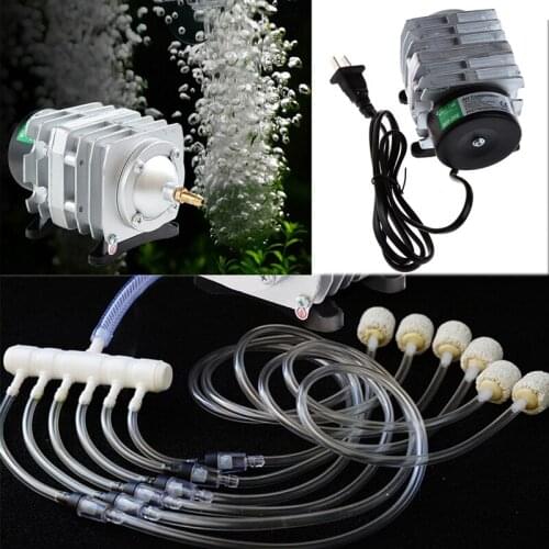 45L/min 25W Electromagnetic Air Compressor Aquarium Oxygen Pond Air Pump Aerator
