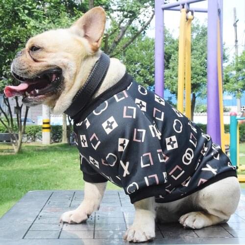 French Bulldog Clothes Dog Hoodie raincoat dog clothes Pupreme Sport Retro Dog Hoodies adidog Pet Clothes Puppy Dog Clothes