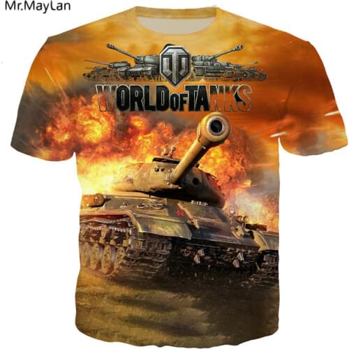 3D Print Game World of Tanks Military T shirt Men/women Hip Hop Streetwear T-shirt Man Cool Tshirt New Custom Clothes camisetas