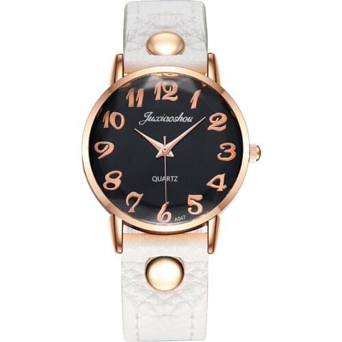 GDFSY Ladies Watch With Leather Strap