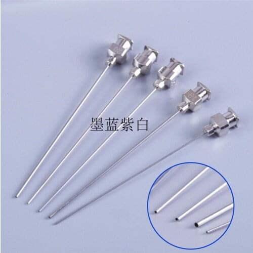 5pcs 0.7mm 22G 0.7x60/80/100/120/150/200/250/300mm Stainless Steel Syringe Needle Dispensing Needles Flat End
