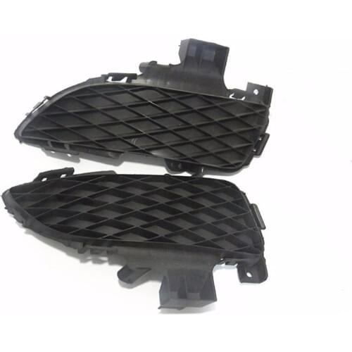 JanDeNing 2pcs For Mazda 3 2004-2006 Front Fog Lamp Light Cover Frame Grille Trim black