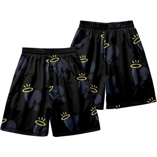 Summer Black Print Swimsuits Running Sports Surffing Shorts Mens Swimwear Shorts Trunks Beach Board Shorts Pants