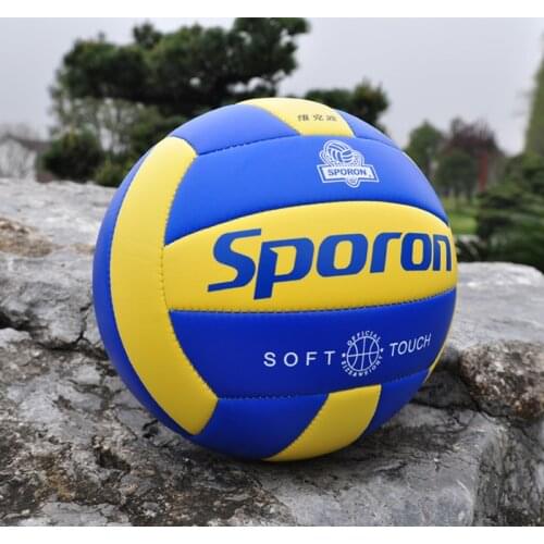 One Piece PVC Soft Volleyball Professional Training Competition Ball 5# Beach Team Games Handball Indoor Outdoor
