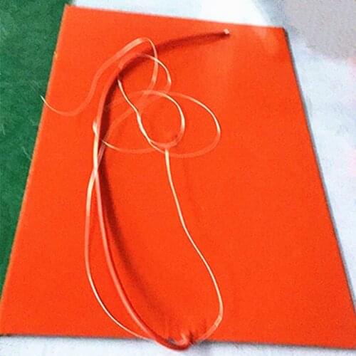 510*835*1.5mm Heat Bed for 3d printer silicone rubber heater 230v 2000w 100k thermistor middle 1000mm lead from 510mm side