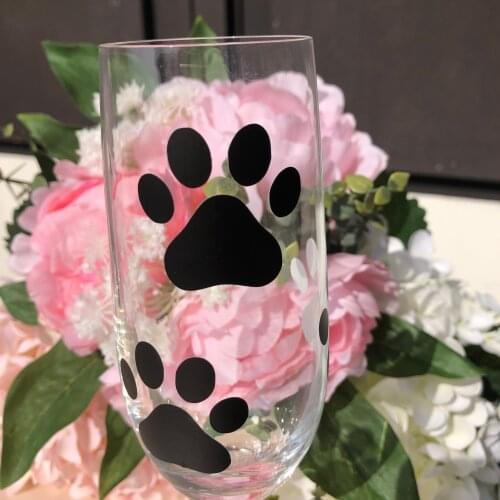 30 dog paw print stickers decals Dog puppy birthday GOODY GIFT BAGS PARTY FAVORS CANDY TREAT bag bottle cups decorations