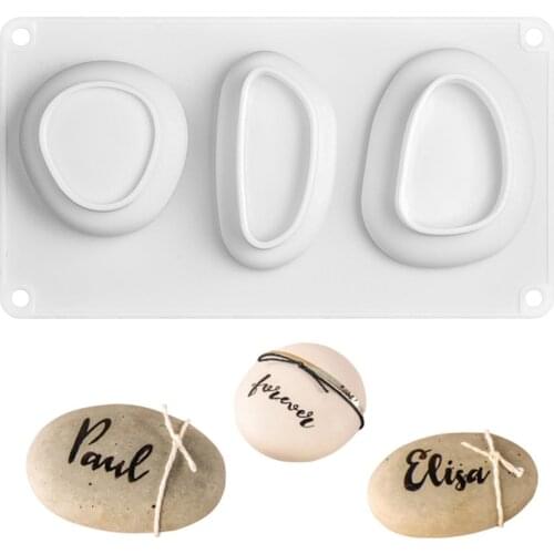 New Silicone Cake Mold Plaster Concrete Dessert Mousse Baking Form Mold DIY Soap Moulds Goose Stone Shape Cake Decorating Tool