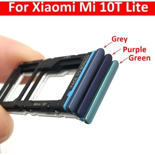 New For Xiaomi Mi 10T Lite Micro Nano SIM Card Holder Tray Slot Holder Adapter Socket