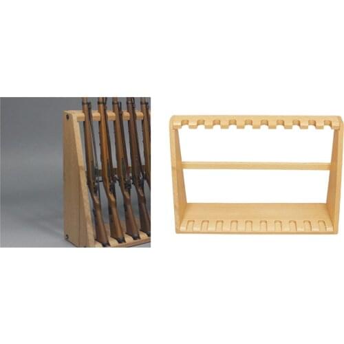 Detailed 1/6 Wood Rifle Rack Shelf Assembly DIY Accessory Fit