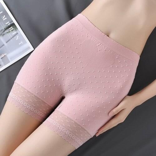 Richkeda Store New Hot Sale Women Safety Shorts Pants High Elasticity Plus Size Boxer Shorts Lace Seamless Panties Breathable