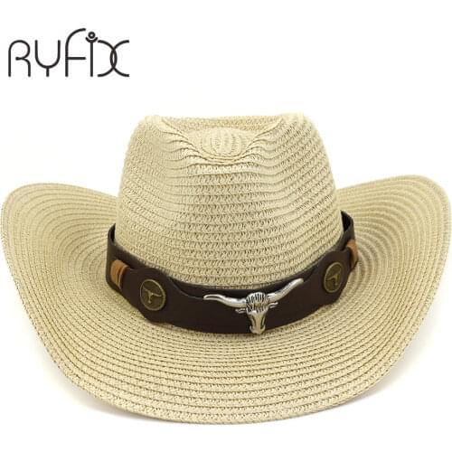 Adult hat outdoor beach hat skin broadband sunscreen hat large eaves mens and womens straw hats HA53