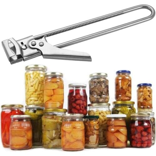 1/2Stück Edelstahl Dosenöffner Einstellbare Korkenzieher Manueller Multifunktion For Family Kitchens Camping