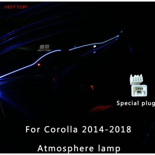 For Toyota Corolla 2014-2018 Interior Atmosphere Lamp Cold Light Led Lamp Decoration Central Control Atmosphere Lamp