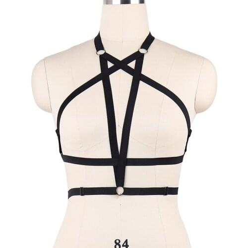 HANAERNES Sexy Costumes Garter Belt Women Punk Clothes Harajuku Party Favor Punk Clothes Women Polyester Harness Corset