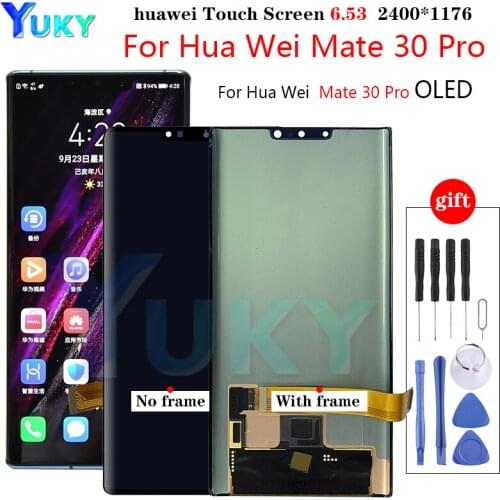 100% Tested For Huawei Mate 30 Pro LCD Display Touch Screen Digitizer Assembly Replacement For LIO-L09 LIO-L29 LCD With frame