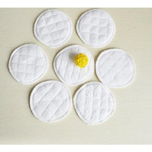 2Pcs Reusable Nursing Breast Pads Pregnant Women Round Shape Waterproof Cotton Breathable Super Absorbent Nursing Pads Baby Care