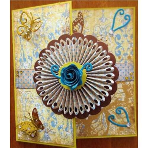 3D flower die hook Metal Cutting Dies Stencils for DIY Scrapbooking/photo album Decorative Embossing DIY Paper Cards