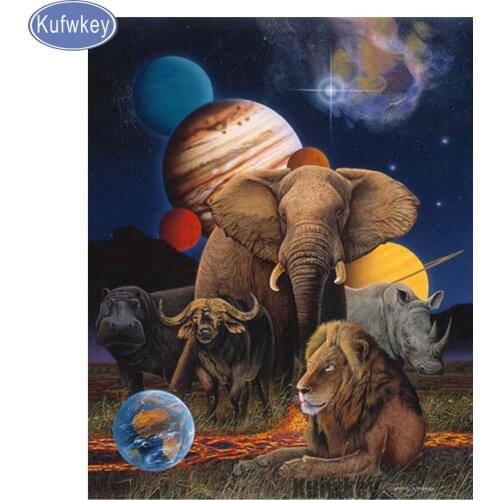 5d diy,Diamond Mosaic,full Diamond Embroidery,animal,lion,moon,Life,5D,Diamond Painting elephant,3d,Stitch Cross,Decoration,gift