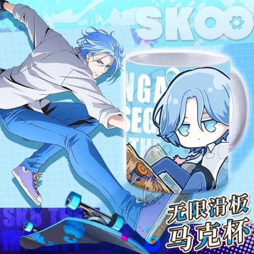 Anime SK EIGHT SK8 the Infinity REKI SNOW Cute Water Cup Ceramic Coffee Mug Cup Men Women Student Cartoon Cup Xmas Gifts