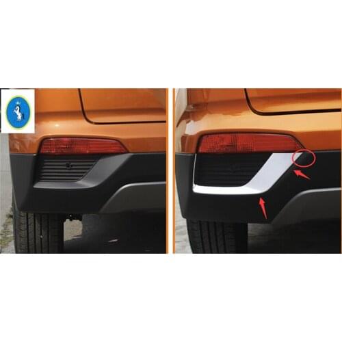Yimaautotrims Auto Accessory ABS Rear Tail Fog Foglights Lamps Lights Cover Trim Fit For Hyundai Creta IX25 2015 2016 2017
