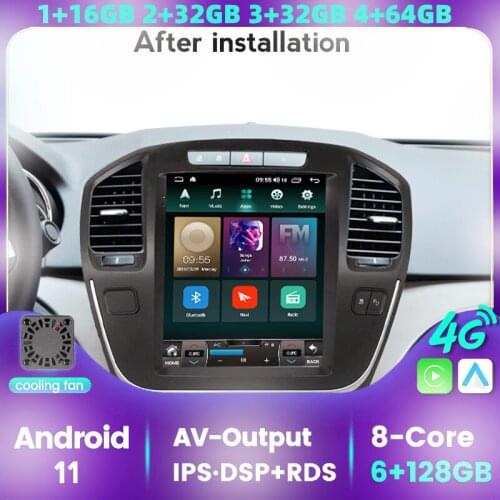 Cooling fan 9.7" Android 11 Car Radio For Opel Insignia Buick Regal 2008-2013 Car Dvd Multimedia Player Auto GPS Navigation 4G