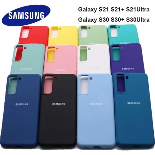 Samsung Galaxy S21 S21 Plus S21 Ultra Case Silky Silicone Cover Soft-Touch Back Protective Housing For S30 S30 + S30 Ultra