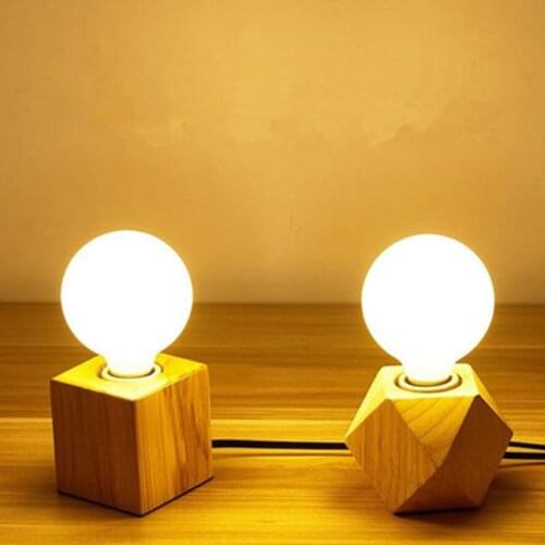 Wooden Table Lamp Base Luminaria Lamp Holder Personality Wood Lamp Base Home Decor Lamp Holder For Living Room Drop Shipping