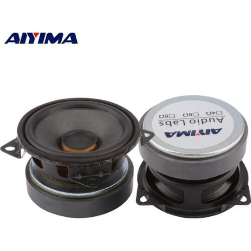 AIYIMA 2Pcs 2.25 Inch Hifi Fever Full Range Audio Speaker Driver 16 Ohm 15W Loudspeaker DIY Home Theater Column Soundbar Speaker