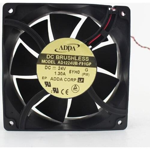 FOR ADDA AD1224UB-F91GP 12038 120*120*38mm DC24V 1.30A powerful server inverter cooling fan