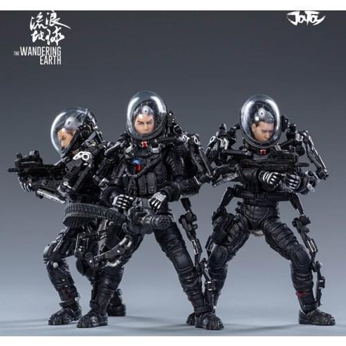 JOYTOY The Movie The Wandering Earth 1/18 Action Figures (3PCS/Set) Collectible Model Toy Military Gift