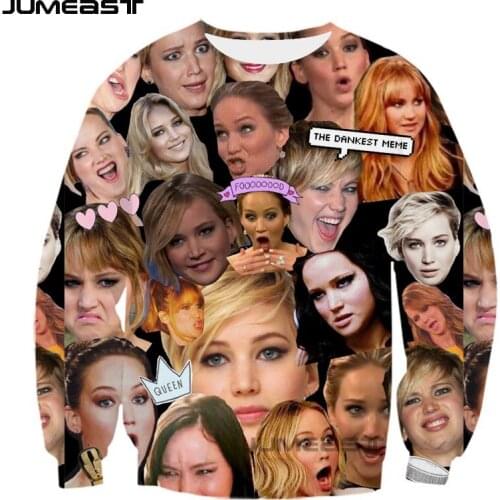 Jumeast Brand Men/Women 3D Printed Sweatshirt Many People Long Sleeve Fashion T Shirt Sport Pullover Spring Tops Tees