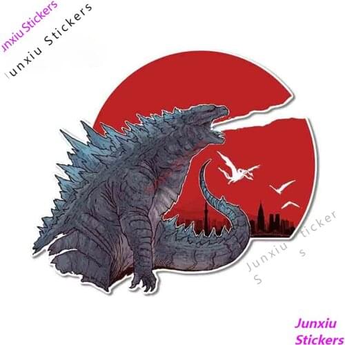 Kaiju Monsters Gojira Cartoon Graffiti Vinyl Car Stickers Surfboard Waterproof Custom Printing Windshield Fine Decal PVC13x11cm
