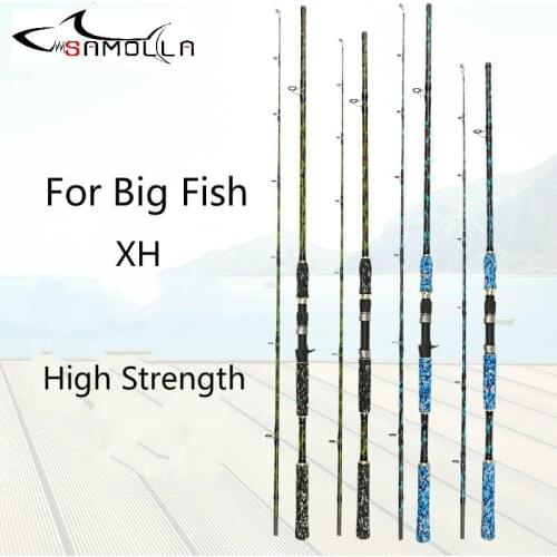 Carbon Strong Fishing Rod Xh Peche En Mer Spinning Casting Olta Kamislari Varas De Pesca Em Carbono Peche For Big Fish Superhard