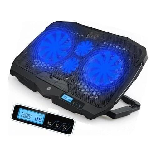 Notebook Cooler Laptop Cooling Pad notebook game cooler four Fan with stand and 2 USB port 14-17 inch laptop