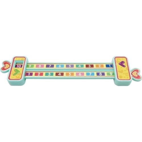 Y3NF Math Preschool Learning Kindergarten Puzzle Plastic Ruler with Number Sign for Kids Early Educational Study Toy