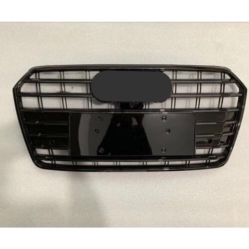 Car Modification Front Bumper Grille Grill Fit for A7 2016-2018 (Black) car accessories