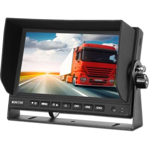 24V 1080P Rear View Heavy Duty truck Vehicle 7 Inch Monitor,12V AHD TFT LCD In Car 7 Inch LCD Monitor