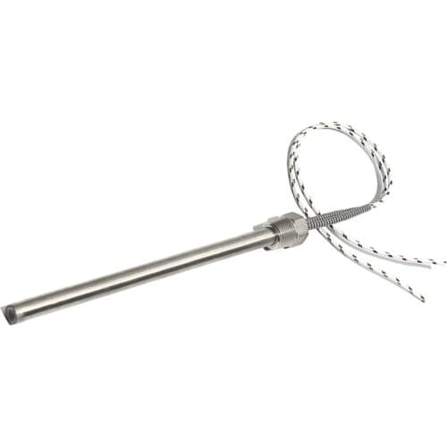 12mm Dia 100~300mm DN10/16mm Thread Single-ended Heating Tube 300W/450W/600W/750W/900W 201SUS Cartridge Heater Element with Nut