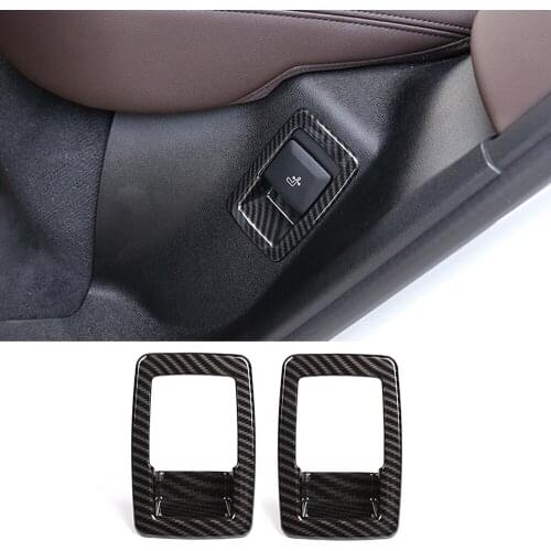 Car Seat Adjust Button cover Trim For BMW X3 X4 2018 2019 2020 2021 ABS Plastic The Second Seat Adjust Cover Trim Accessories