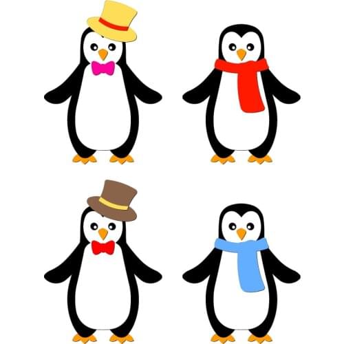 New penguin Wooden Die Scrapbooking C2778 Cutting Dies Multiple Sizes Compatible with most die cutting machines