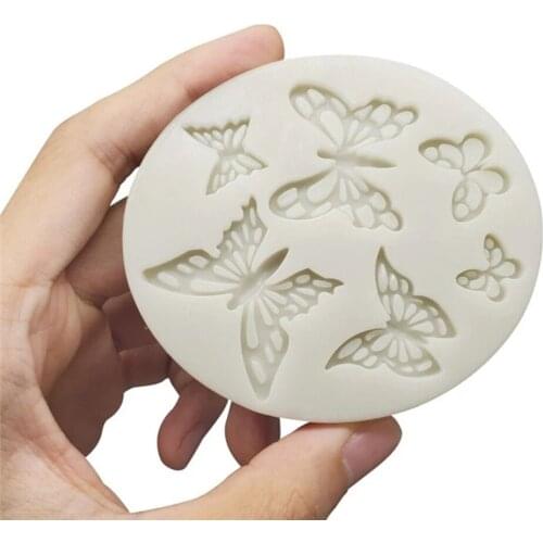 New Oval Shape Butterfly Pattern Fondant Baking Mold Chocolate Candy DIY Molds Cake Decorating Tools Kitchen Accessories