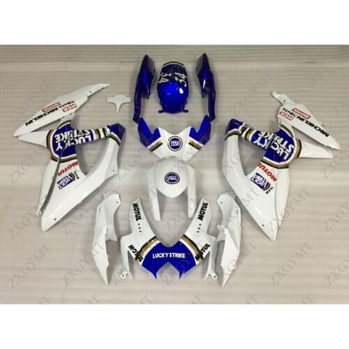 Fairings GSX-R600 2008 - 2010 K8 White Blue Motorcycle Fairing GSX-R600 2009 Full Body Kits GSXR600 2010