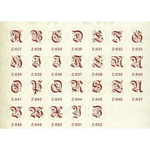 Wax Seal Copper head Curlicue Vintage 26 Letters DIY Scrapbooking Vintage wax sealing stamp invitation/envelop gift seal 117