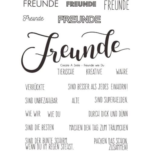 German Words Transparent Clear Silicone Stamp/seal for DIY Scrapbooking/ Album Decorative Clear Stamp Sheets ST0154