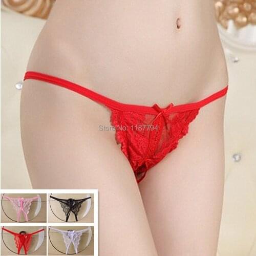 Sexy Erotic Lingerie 100pcs Women G-string Underwear G String Thong Open Crotch Panty Calcinha T Back Tanga Lace Braga KD100