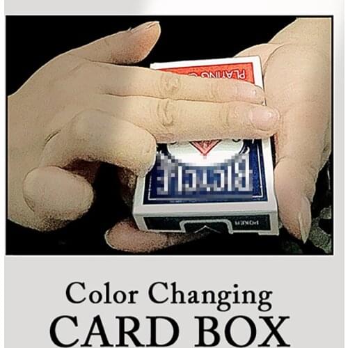 Color Changing Card Box Magic Tricks Close Up Street Illusion Gimmick Mentalism Magia Toy Magician Color Change tour de magie