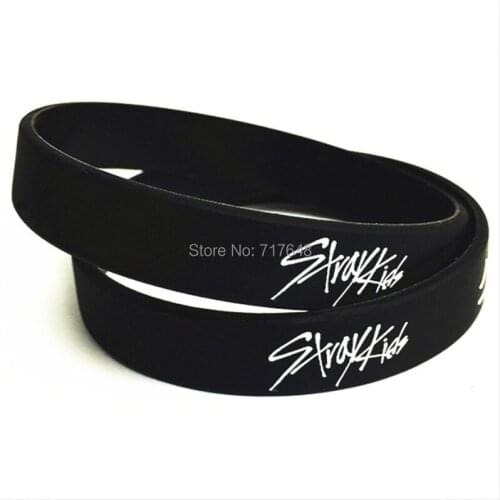 30pcs Stray Kids wristband silicone bracelets free shipping by epacket A