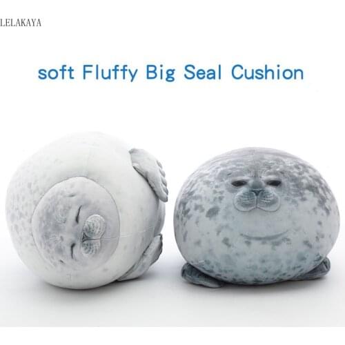 Cute Simulation Japan Soft Seal Lion Plush Toys Sea World Animal seal Stuffed Doll Baby Sleeping Pillow Chair Cushion Kids Gift