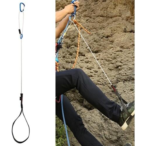 Outdoor Adjustable Rock Climbing Mountaineering Riser Pedal Rope Foot Ring Belt Device Band Rock Climbing Equipment